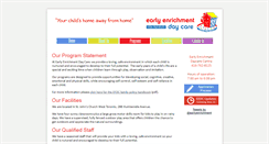 Desktop Screenshot of earlyenrichmentdaycare.com