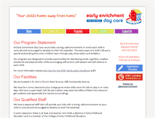 Tablet Screenshot of earlyenrichmentdaycare.com